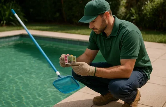 Pool water testing service