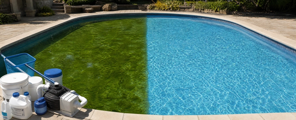 Pool cleaning and brushing in Brighton